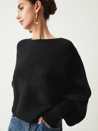 Slouchy Oversized Ribana Crop Kazak