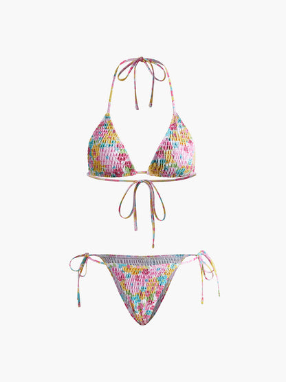 Bunch Printed Removable Padded Bikini Set