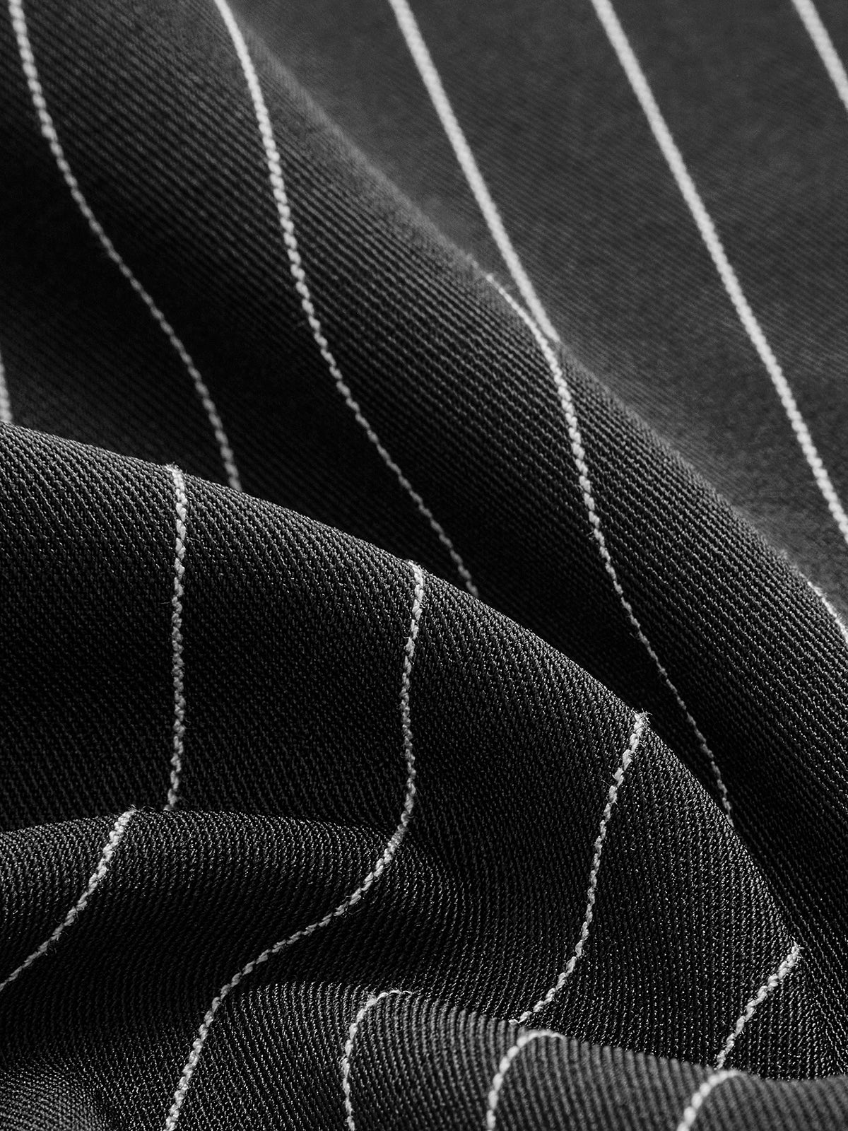 Pinstripe Crop Polo Gömlek