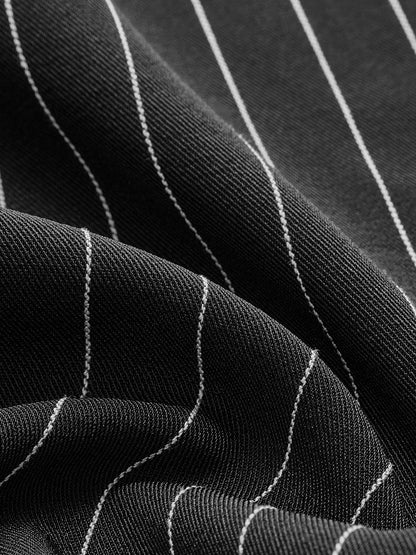 Pinstripe Crop Polo Gömlek