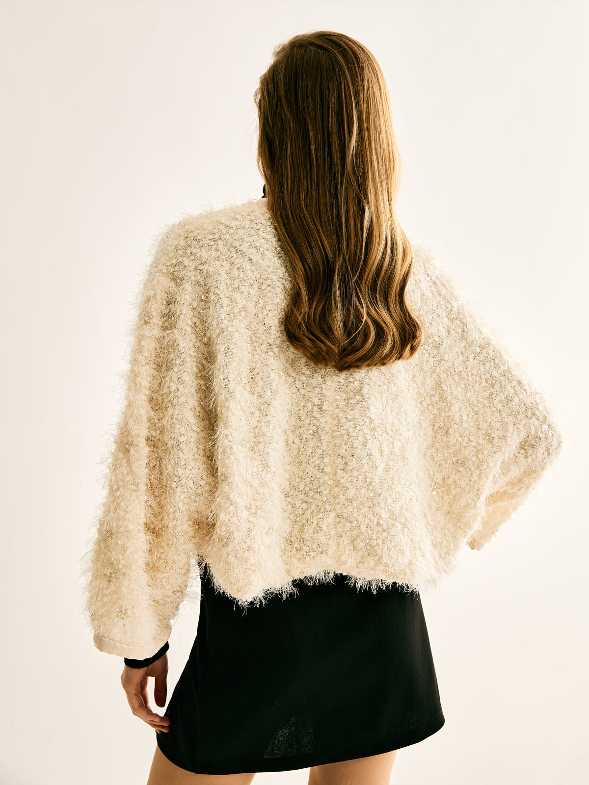 Kravat Yaka Fuzzy Blazer