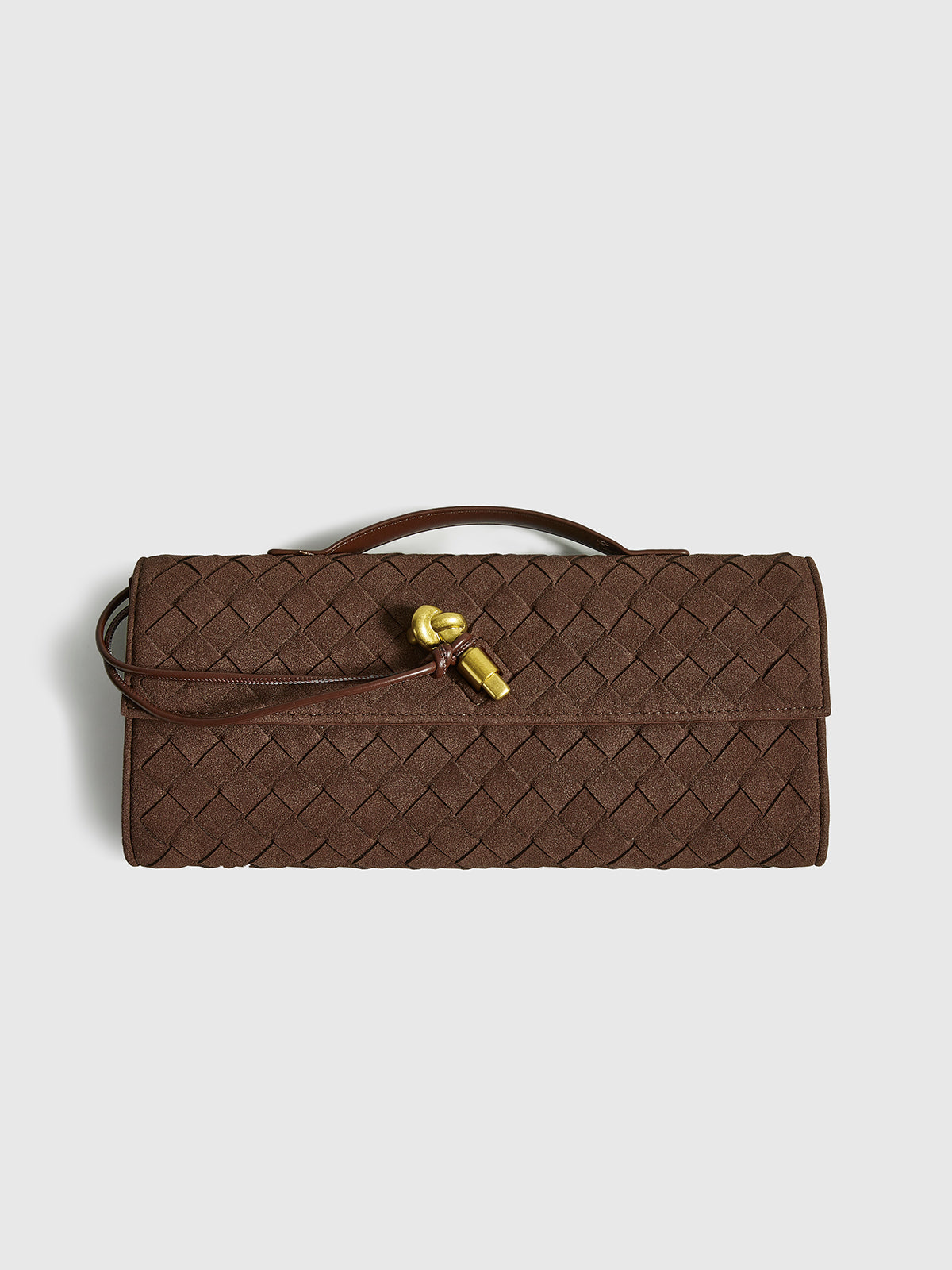 Flap Süet Clutch Çanta